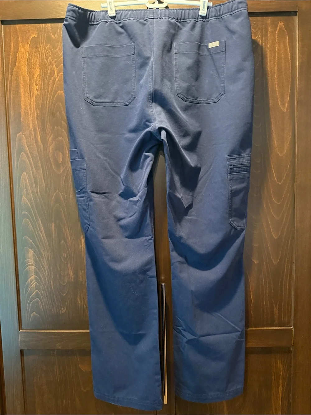 FIGS Men’s Navy Blue Cairo Cargo Straight-Leg Scrub Pants Size XL